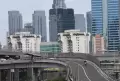 Jalanan Jakarta Lengang di Awal Tahun Baru 2022