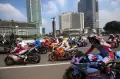 Momen Pembalap Dunia MotoGP Mengaspal di Bundaran HI