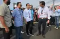 Momen Anies Dampingi Jokowi Melihat Mobil Balap Listrik di Grid Line Sebelum Balapan