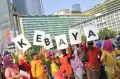 Aksi Perempuan Berkebaya Indonesia di Bundaran HI