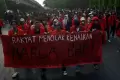 Unjuk Rasa Tolak Kenaikan Harga BBM di Makassar
