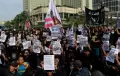 Aksi Solidaritas Tragedi Kanjuruhan di Jakarta