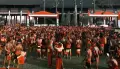 Ribuan Pasukan Merah Tariu Borneo Bangkule Rajakng Berkumpul di Pontianak