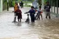 Banjir Rendam Perkampungan di Planggu Klaten