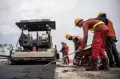 Jelang Arus Mudik Lebaran 2023, Perbaikan Jalan Tol Kayu Agung-Palembang Dikebut