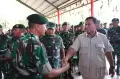 Kunjungi Batalyon Infanteri 330, Prabowo Arahkan Prajurit Perkuat Fisik dan Logistik