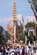 Ribuan Umat Hindu Hadiri Ritual Upacara Pelebon Raja Denpasar IX