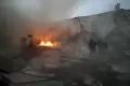 Kebakaran Lalap Pabrik Busa Kasur di Sidoarjo