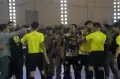 Kericuhan Laga Futsal PORNAS XVI KORPRI 2023 di GOR Undip Semarang
