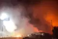 Kebakaran Lahan Kepung Kantor Pintu Tol Pemulutan Palembang-Inderalaya