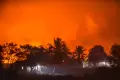 Kebakaran Lahan Kepung Kantor Pintu Tol Pemulutan Palembang-Inderalaya