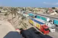 Puluhan Truk Bantuan Tertahan di Perbatasan Rafah, Gaza Terancam Lumpuh