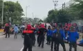 Ratusan Buruh Gelar Aksi Demo di Kawasan Industri MM2000 Cikarang