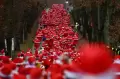 Epik, Ratusan Sinterklas Berlari di Michendorf Jerman