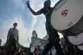Kirab Drum Corps Pelopor Cenderawasih Akpol di Semarang