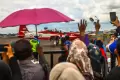 Aksi 6 Pesawat Tim Aerobatik Jupiter TNI AU Menari-nari di Langit Bumi Sriwijaya