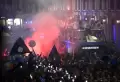 Parade Juara Liga Italia, Suporter Inter Milan Birukan Piazza del Duomo