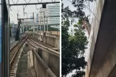 Tak Ada Korban dalam Insiden Besi Proyek Jatuh di Rel MRT