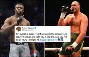 Presiden UFC Tak Terkejut Tyson Fury Tantang Francis Ngannou Berduel