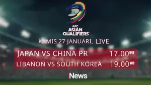 Jangan Lewatkan! Jepang vs China dan Lebanon vs Korea Selatan di AFC Qualifiers 2022 Hari ini, LIVE di iNews