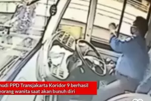 Viral Pramudi Transjakarta Gagalkan Wanita Bunuh Diri, Netizen: Layak Dapat Bonus!