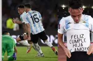 Hasil Kualifikasi Piala Dunia 2022 Argentina vs Kolombia: Lautaro Martinez Hero Tango