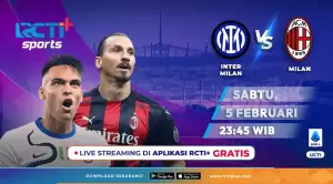 Live Streaming RCTI+ Inter Milan vs AC Milan: Bukan Laga Penentu?