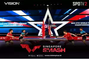 Kejuaraan Tenis Meja Paling Bergengsi Telah Hadir, Saksikan WTT Singapore Smash di SPOTV Melalui Vision+