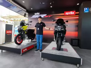 Kejutan, Aprilia Kenalkan Skutik Adventure SR GT200 di MotoGP Mandalika 2022