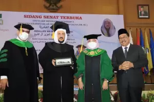 UIN Jakarta Berikan Syaikh Abdullatif Doktor HC, Wamenag: Perkuat Sinergi Indonesia-Saudi