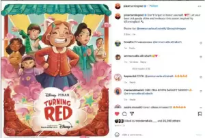 Keren! Mahasiswa ITB Bikin Ilustrasi Poster Film Disney Turning Red