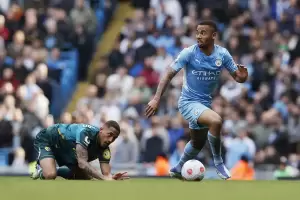 Hasil Manchester City vs Watford: Gabriel Jesus Quattrick, The Citizens Menang 5-1