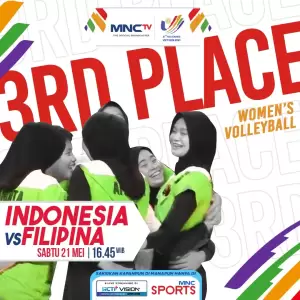 Saksikan di MNCTV Sore Ini:  Tim Bola Voli Putri Indonesia Lawan Filipina Berebut Perunggu