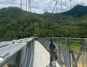 Telan Anggaran Rp9 Miliar, 3 Jembatan Gantung di Jatim Selesai Dibangun