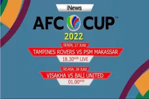 AFC Cup 2022: Saksikan Perjuangan PSM Makassar dan Bali United Live di iNews