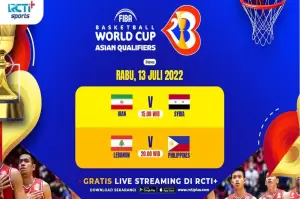 Jadwal Pertandingan FIBA Asia Cup 2022, Rabu (13/7/2022) di RCTI+