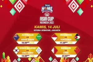 LIVE di iNews! Saksikan Perjuangan Skuad Indonesia vs Yordania di FIBA Asia Cup 2022