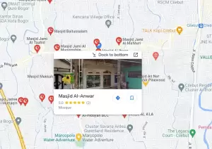 Cara Mencari Masjid Terdekat Menggunakan Google Maps