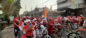 Diikuti 800 Peserta, Fun Bike Perindo dan Wali Kota Jakpus Meriah