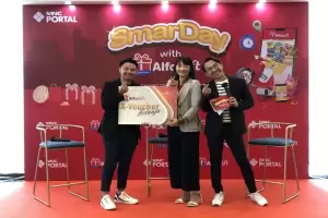 MNC Portal Indonesia Gelar SmarDay with Alfagift, Bantu Ibu-ibu Lebih Mudah Belanja
