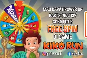 Dapatkan Power Up Parts Gratis di Game Kiko Run dengan Fitur Free Spin!