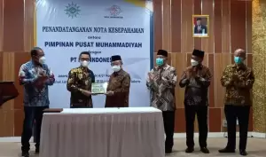 Pos Indonesia dan PP Muhammadiyah Kerja Sama Pemanfaatan Produk Layanan Pos