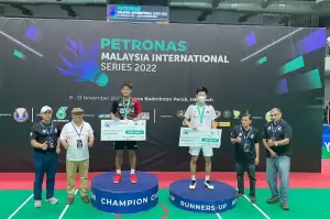 Syabda Perkasa Belawa Rebut Gelar Juara Malaysia International Series 2022