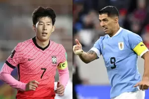 Jadwal Uruguay vs Korea Selatan: Adu Tajam Suarez dan Son Heung-min