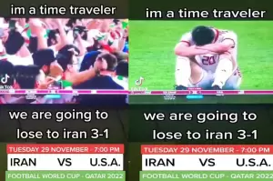 Iran Kalahkan AS 3-1 versi Penjelajah Waktu Misterius
