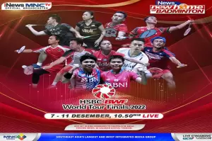 LIVE di iNews dan MNCTV: 7 Wakil Terbaik Indonesia Beraksi di Laga Perdana BWF World Tour Finals 2022, Hari Ini!
