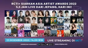RCTI+ Siarkan Asia Artist Awards 2022 5,5 Jam Live dari Jepang, Hari Ini