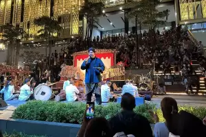 Pertunjukan Wayang Kulit Meriahkan Malam Tahun Baru di Sarinah