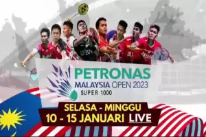 Live di iNews: Saksikan Keseruan 7 Wakil Indonesia di Malaysia Open 2023