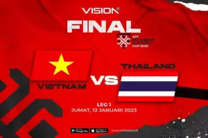 Nonton Keseruan Final AFF Mitsubishi Electric Cup 2022, Vietnam vs Thailand di Vision+